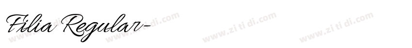 Filia Regular字体转换